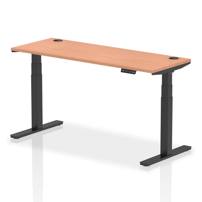 OE - Air Height Adjustable Slimline Desk With Cable Ports