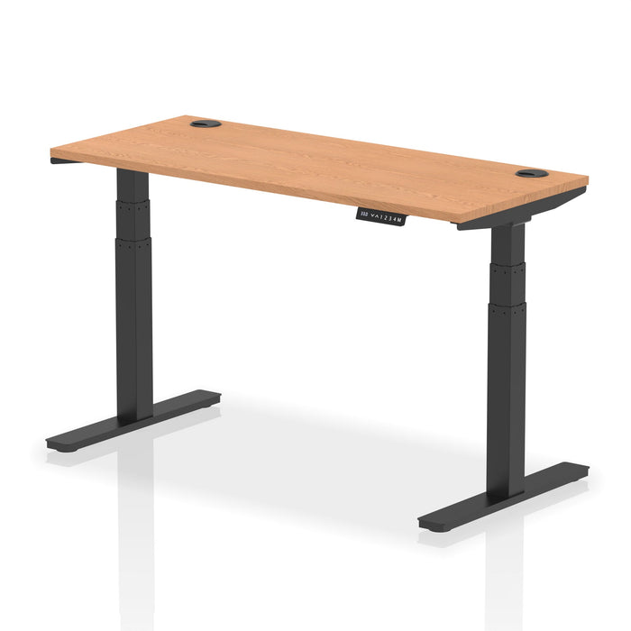 OE - Air Height Adjustable Slimline Desk With Cable Ports