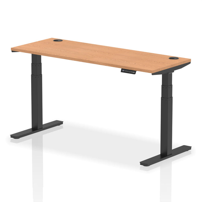 OE - Air Height Adjustable Slimline Desk With Cable Ports