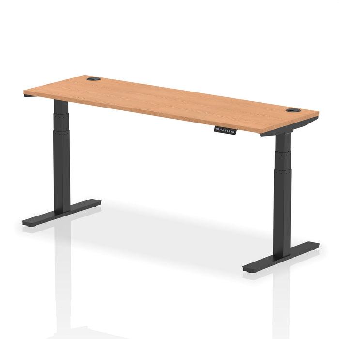 OE - Air Height Adjustable Slimline Desk With Cable Ports