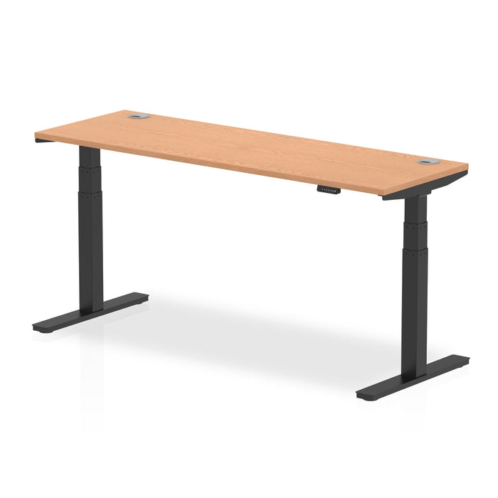 Air Height Adjustable Slimline Desk With Cable Ports