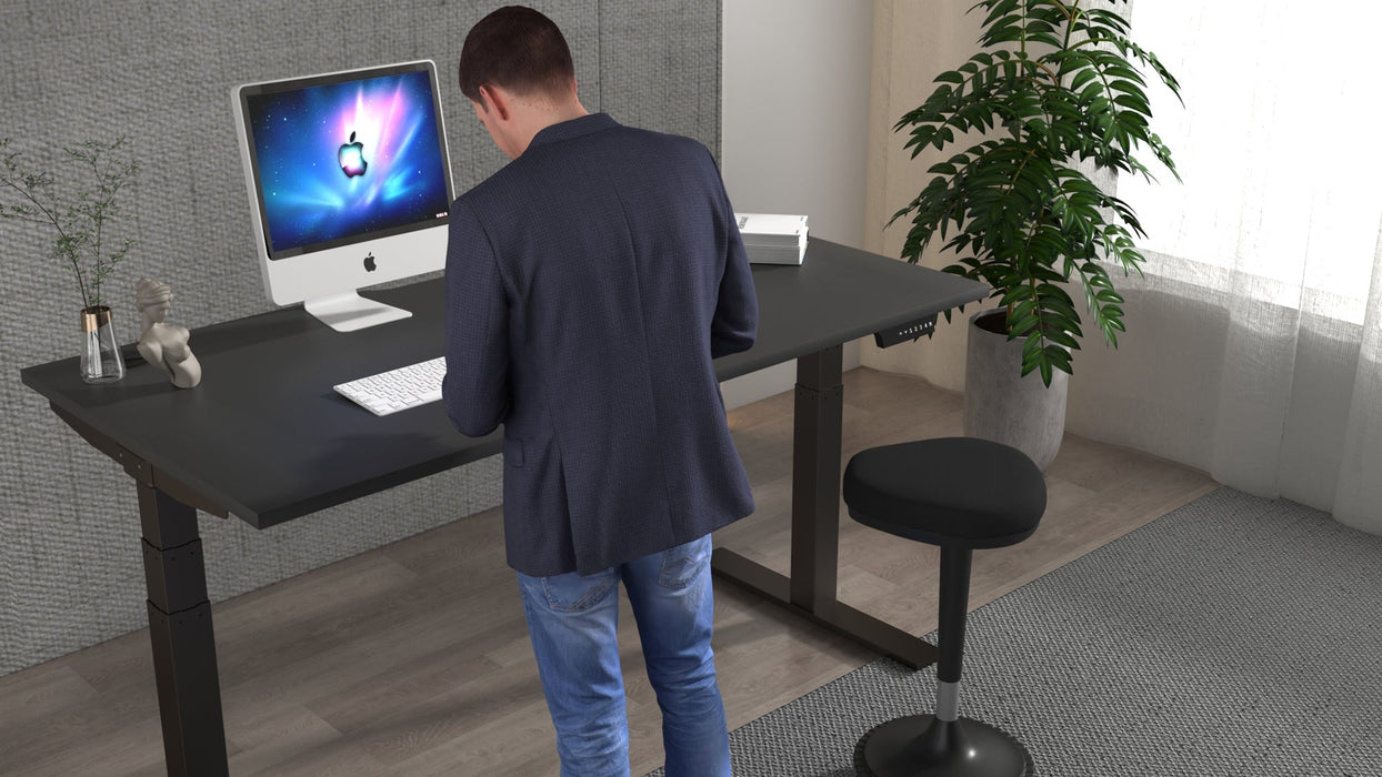 Air Black Series Height Adjustable Desk - Application shot