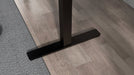 Air Black Series Height Adjustable Desk - Close up of leg