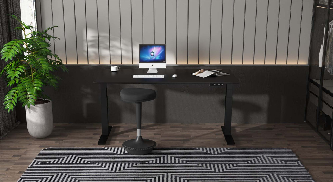 Air Black Series Slimline Height Adjustable Desk