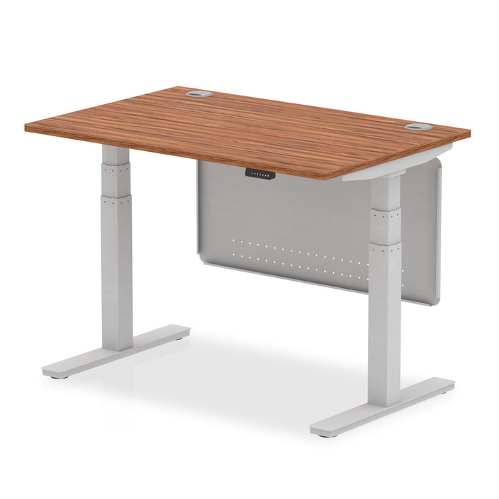 OE - Air Height Adjustable Desk with Cable Ports with Steel Modesty Panel