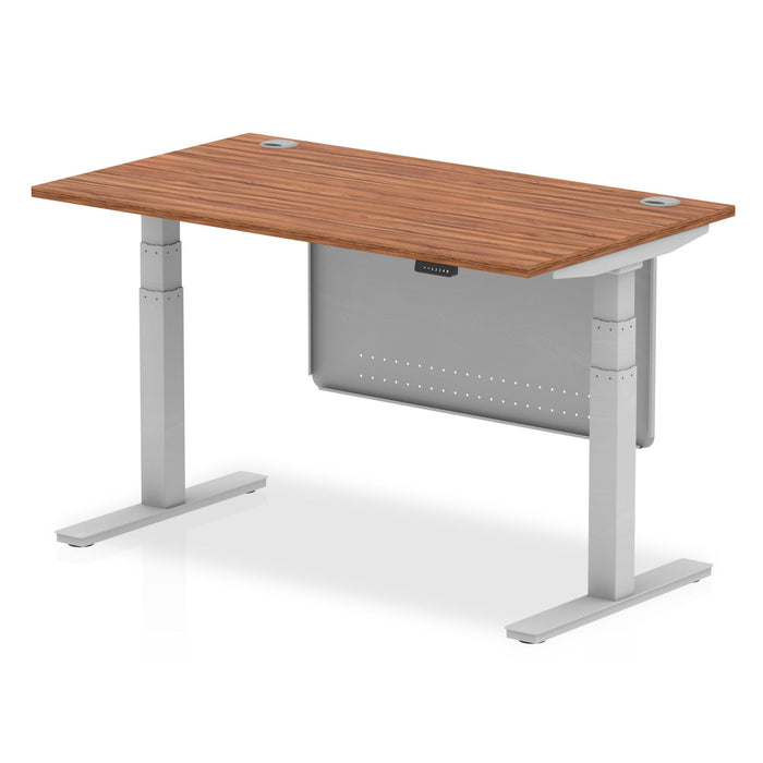 OE - Air Height Adjustable Desk with Cable Ports with Steel Modesty Panel