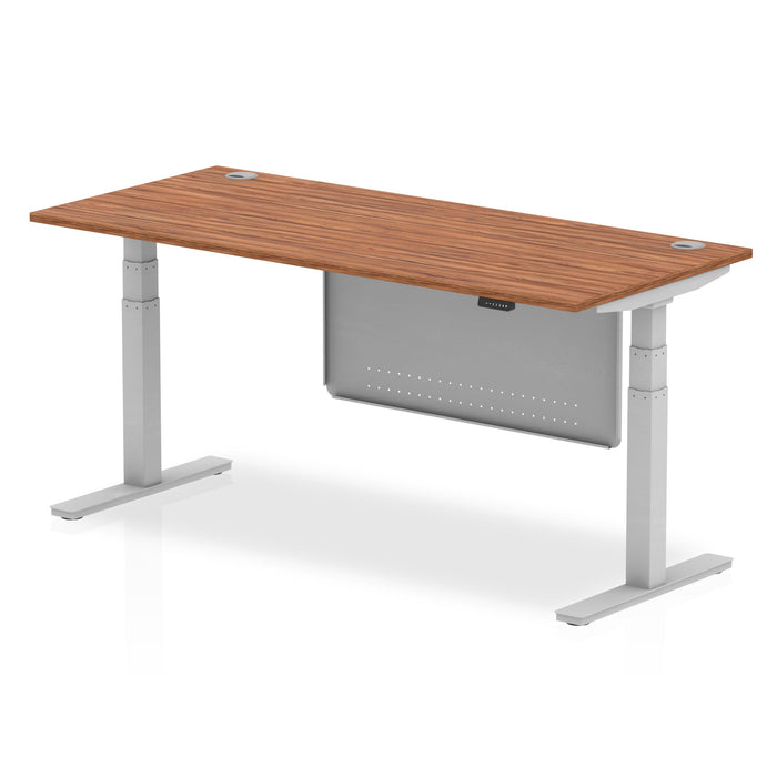 OE - Air Height Adjustable Desk with Cable Ports with Steel Modesty Panel