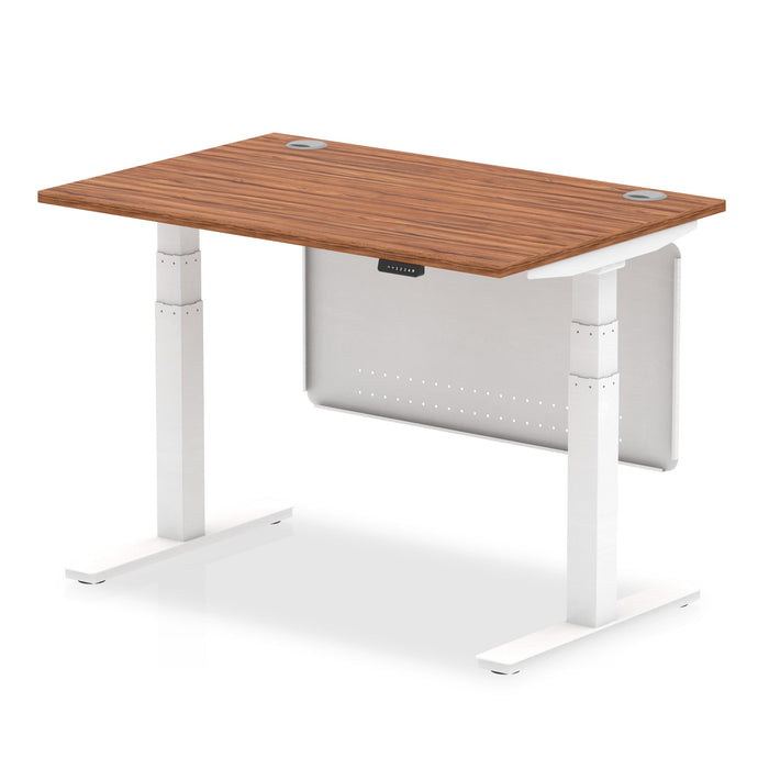 OE - Air Height Adjustable Desk with Cable Ports with Steel Modesty Panel