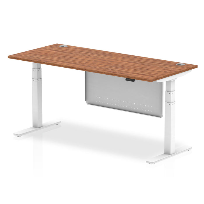 OE - Air Height Adjustable Desk with Cable Ports with Steel Modesty Panel