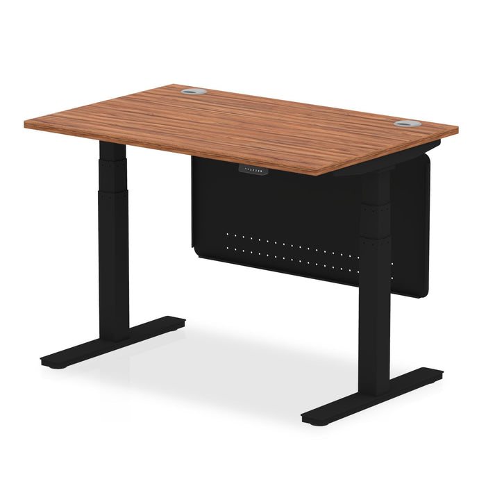 OE - Air Height Adjustable Desk with Cable Ports with Steel Modesty Panel