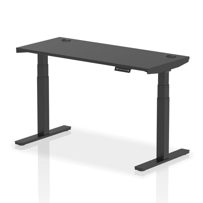 OE - Air Height Adjustable Slimline Desk With Cable Ports
