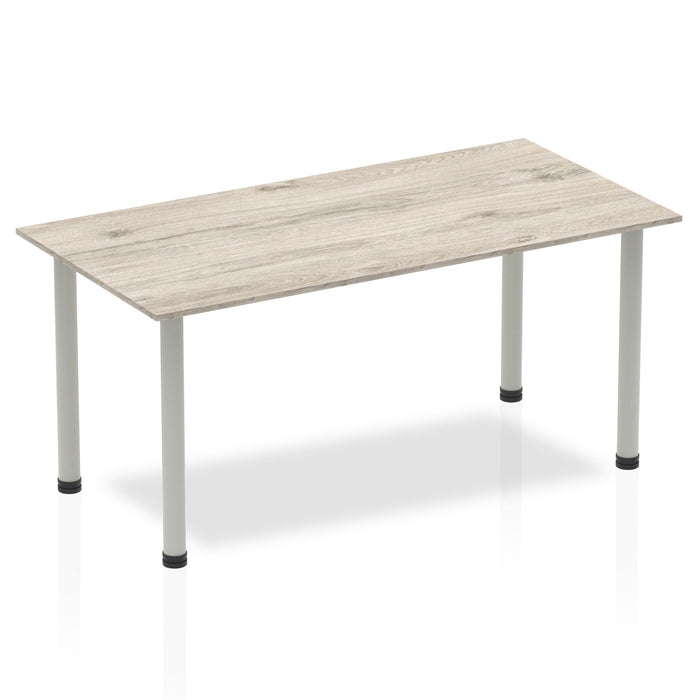 Impulse 1600mm Straight Table With Post Leg