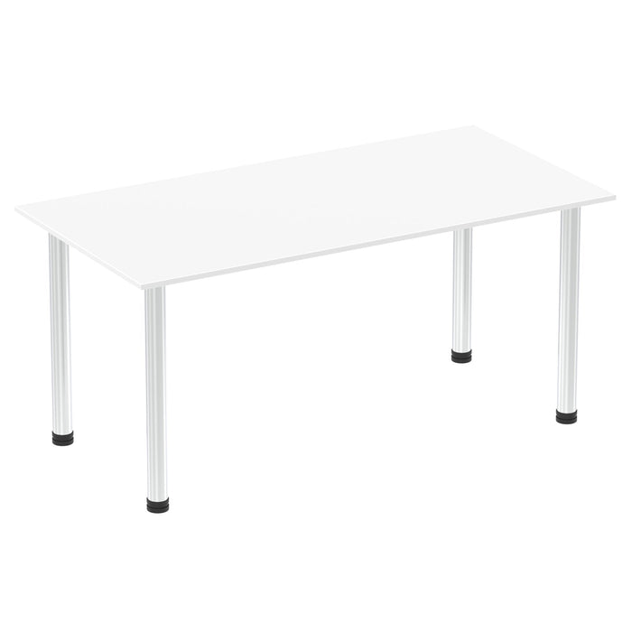 Impulse 1600mm Straight Table With Post Leg