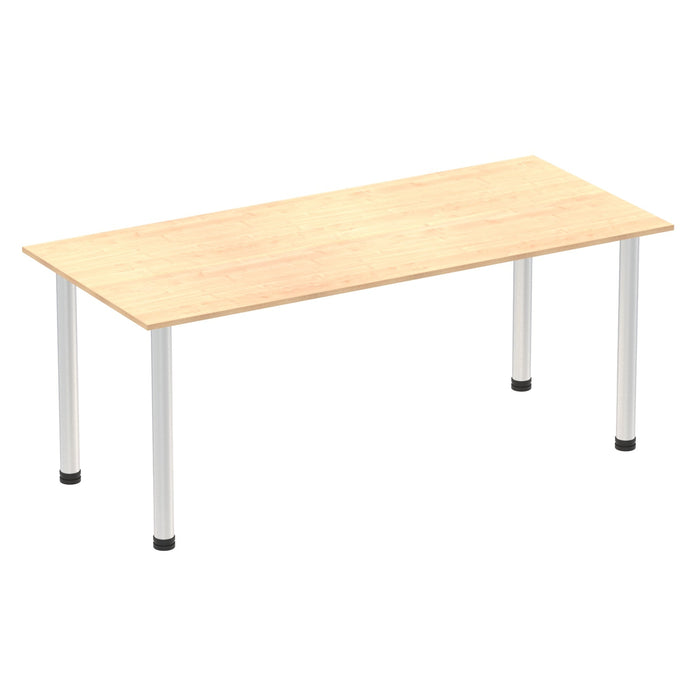 Impulse 1800mm Straight Table With Post Leg