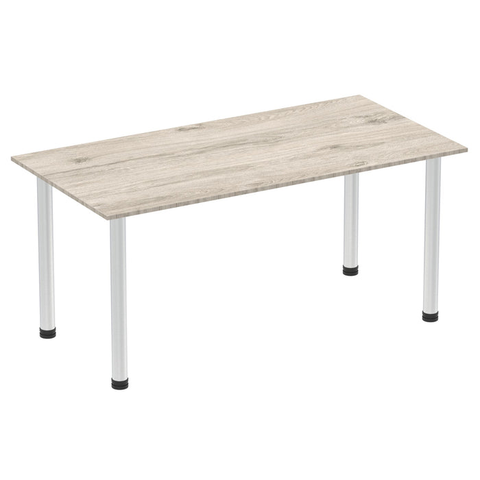 Impulse 1600mm Straight Table With Post Leg