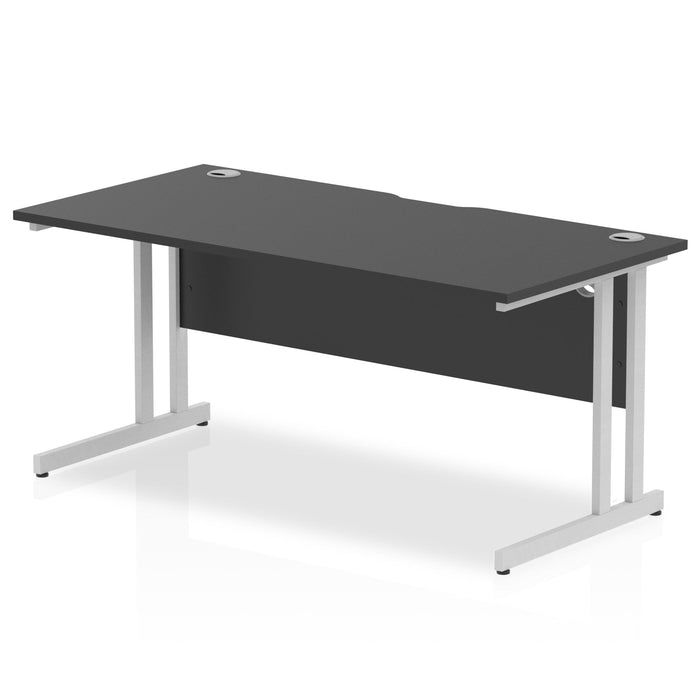 Impulse Black Series 1600mm Straight Desk Cantilever Leg