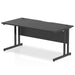 Impulse Black Series 1600mm Straight Desk Cantilever Leg