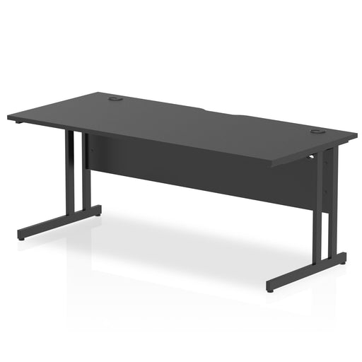 Impulse Black Series 1800mm Straight Desk Cantilever Leg