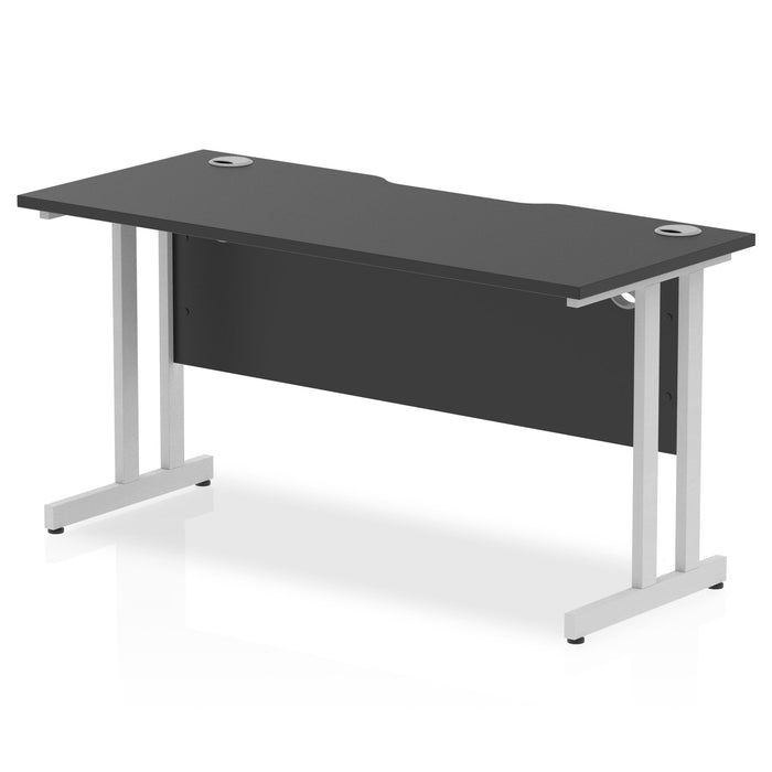 Impulse Black Series 1400mm Slimline Desk Cantilever Leg