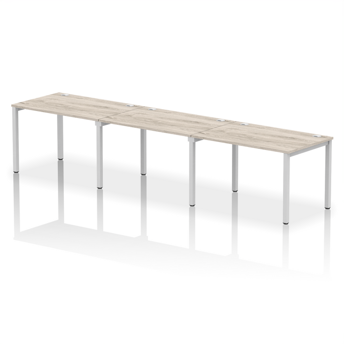 Impulse Single Row Bench Desk - 3 Person