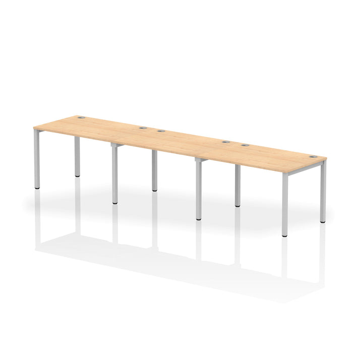 Impulse Single Row Bench Desk - 3 Person