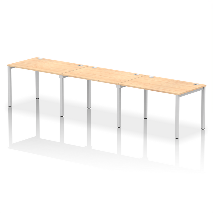 Impulse Single Row Bench Desk - 3 Person