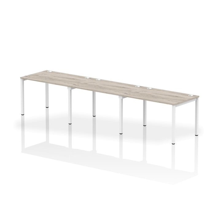 Impulse Single Row Bench Desk - 3 Person