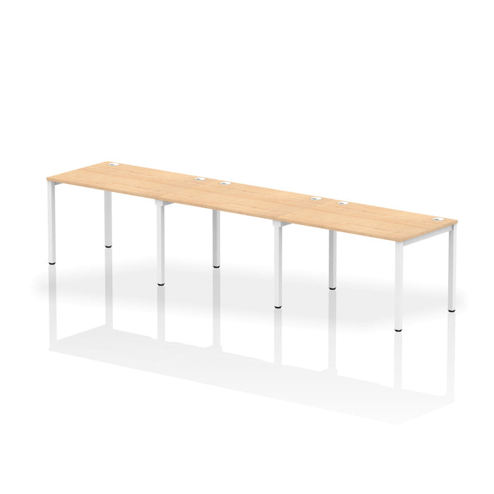 Impulse Single Row Bench Desk - 3 Person