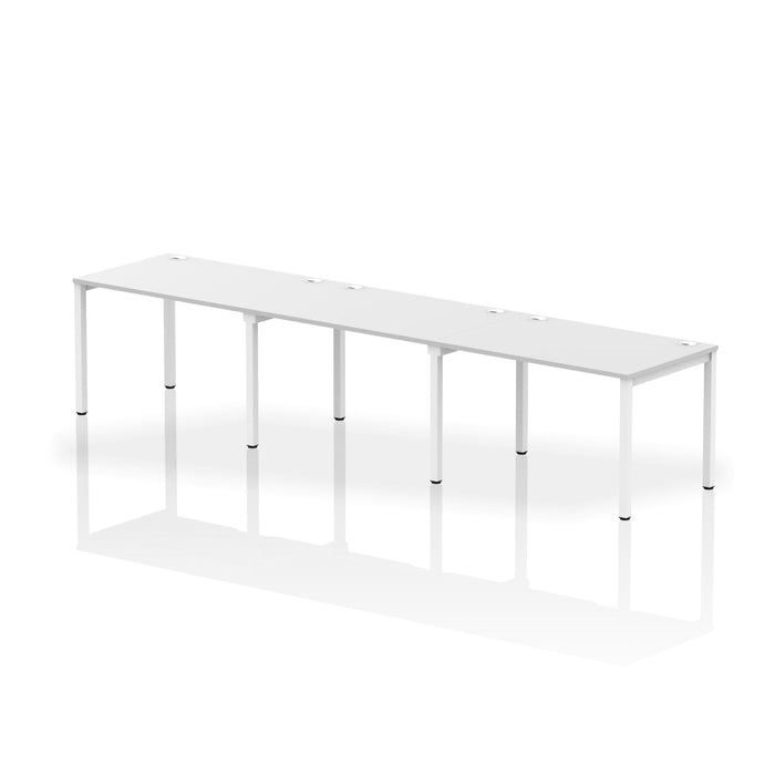 Impulse Single Row Bench Desk - 3 Person