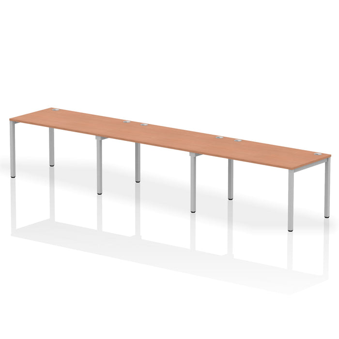 Impulse Single Row Bench Desk - 3 Person