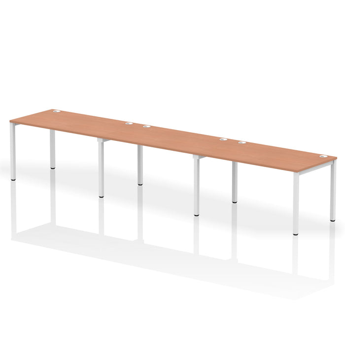 Impulse Single Row Bench Desk - 3 Person