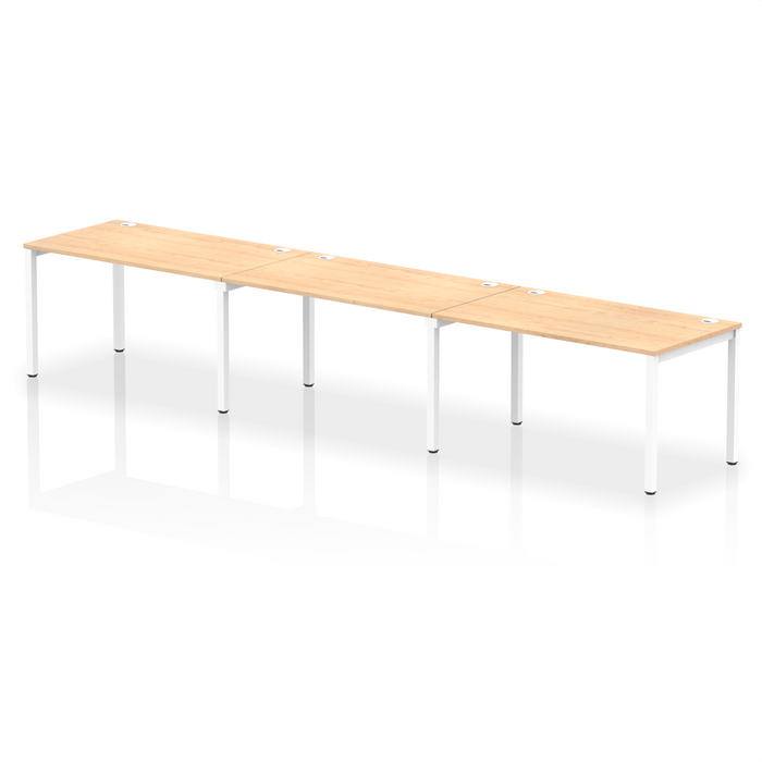 Impulse Single Row Bench Desk - 3 Person