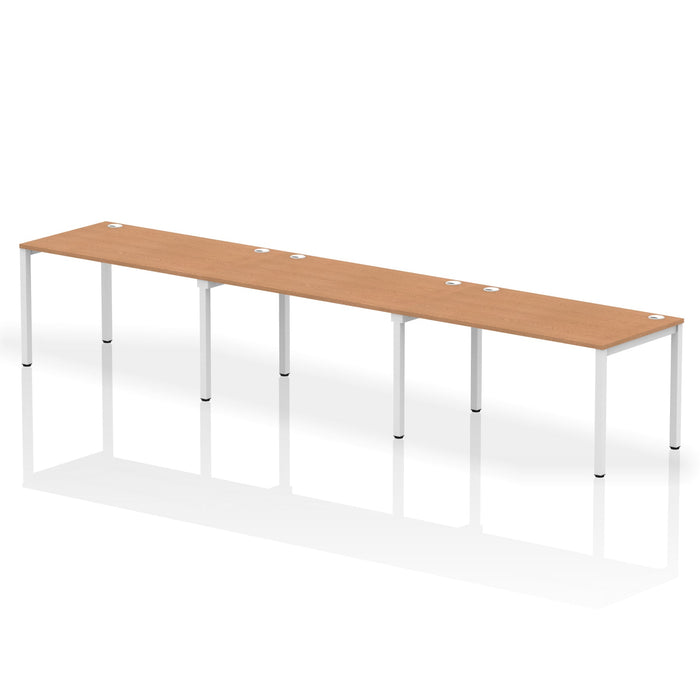 Impulse Single Row Bench Desk - 3 Person