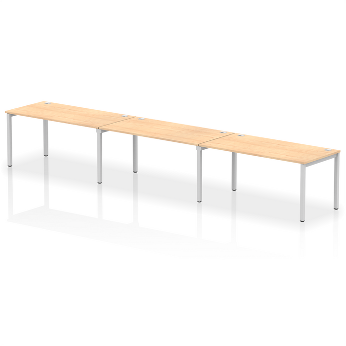 Impulse Single Row Bench Desk - 3 Person