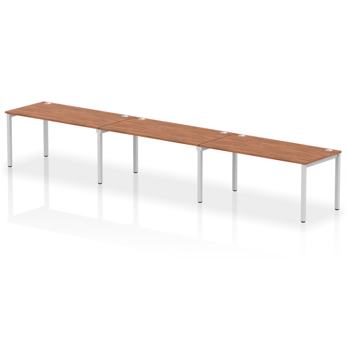 Impulse Single Row Bench Desk - 3 Person