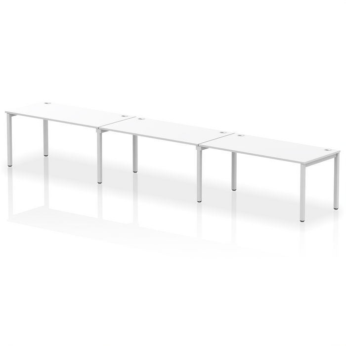 Impulse Single Row Bench Desk - 3 Person