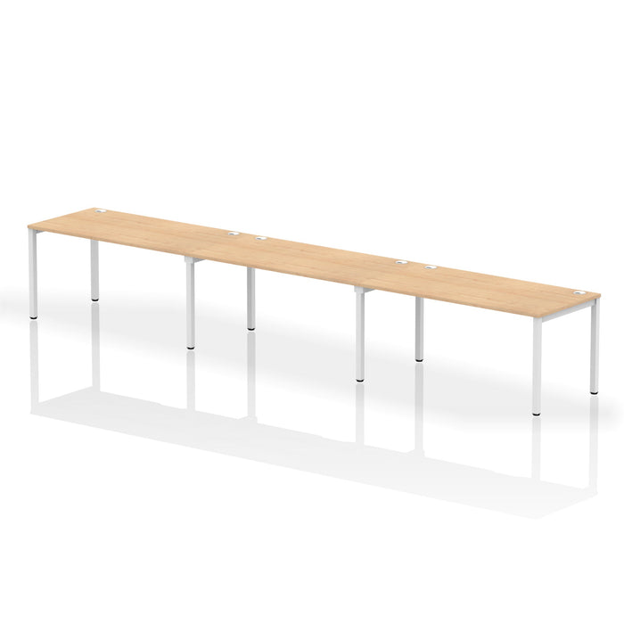 Impulse Single Row Bench Desk - 3 Person