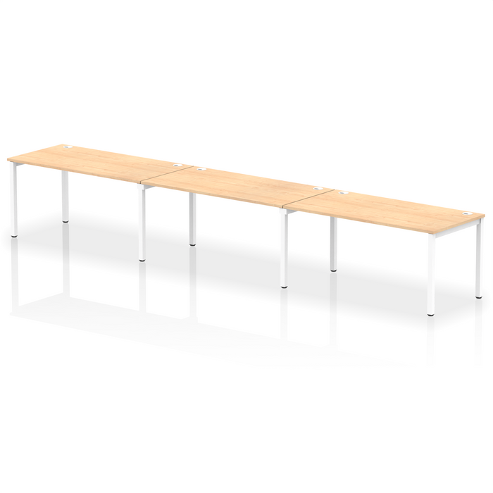 Impulse Single Row Bench Desk - 3 Person