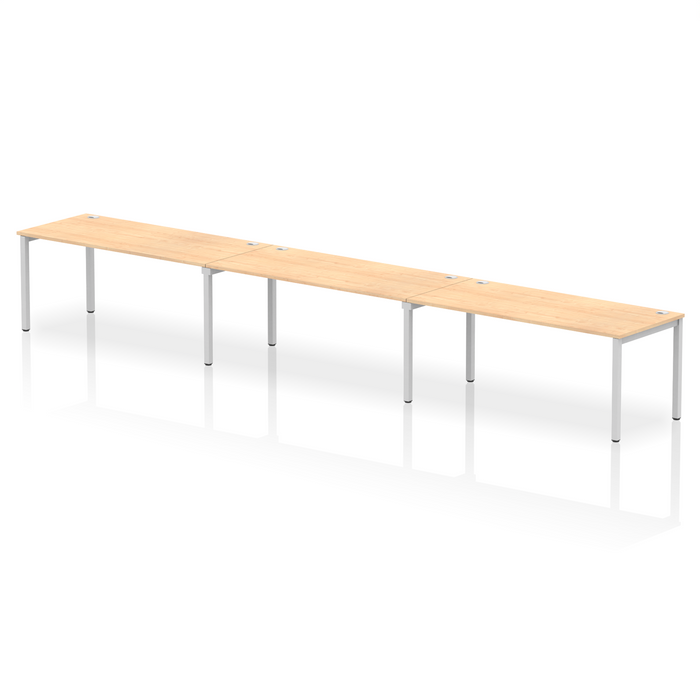 Impulse Single Row Bench Desk - 3 Person