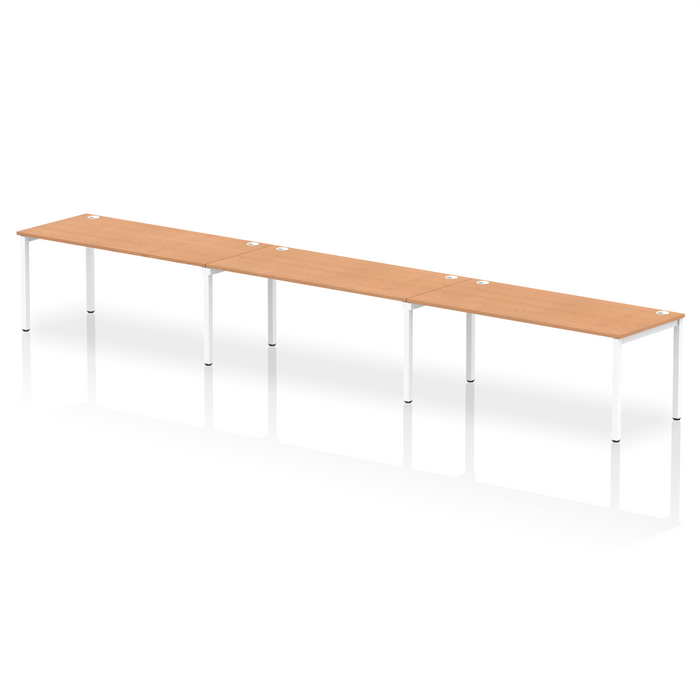 Impulse Single Row Bench Desk - 3 Person