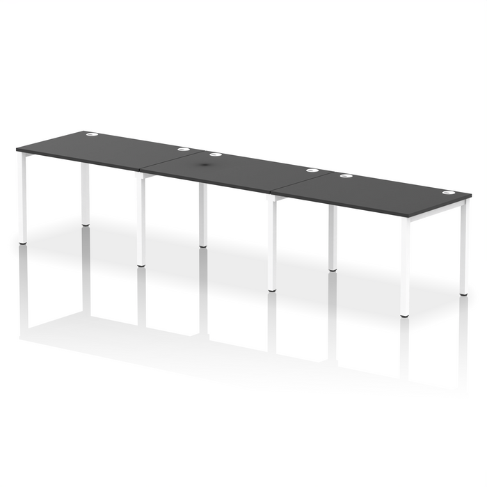 Impulse Single Row Bench Desk - 3 Person