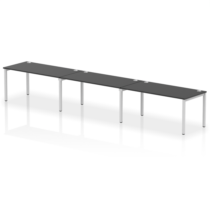 Impulse Single Row Bench Desk - 3 Person