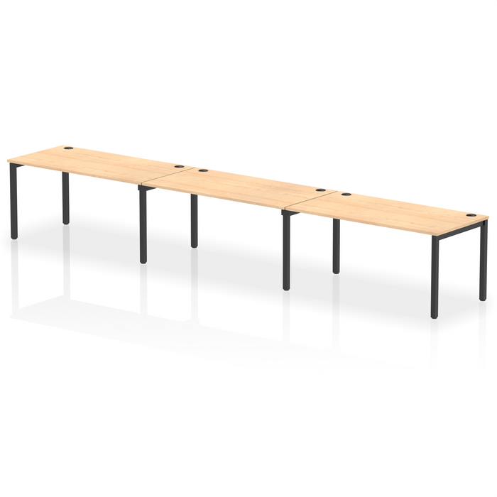 Impulse Single Row Bench Desk - 3 Person