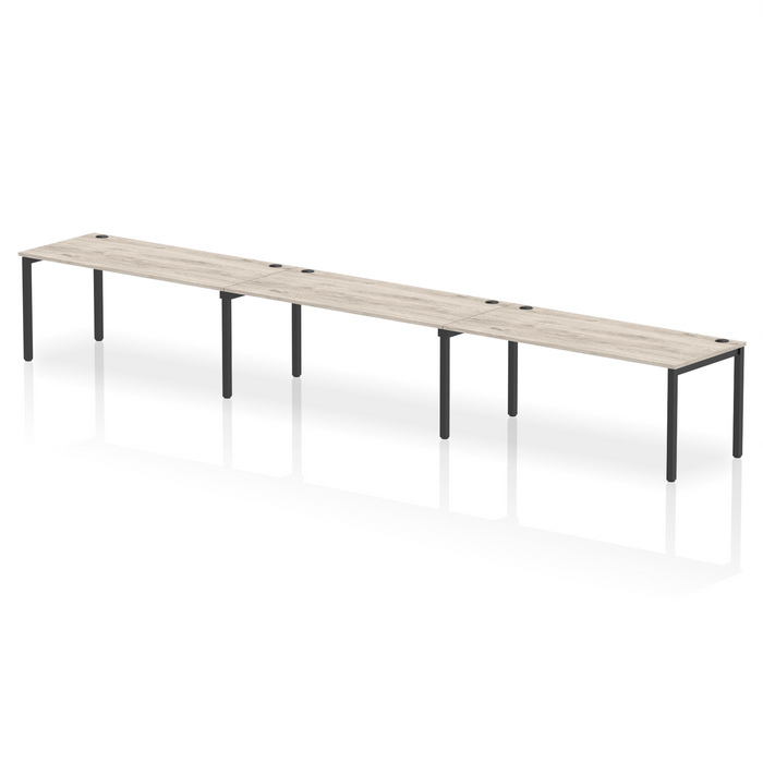 Impulse Single Row Bench Desk - 3 Person