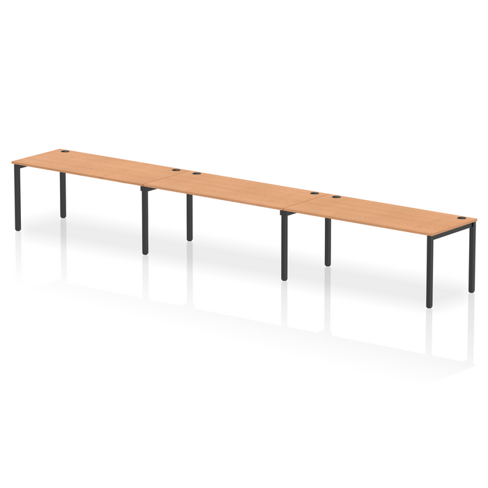 Impulse Single Row Bench Desk - 3 Person