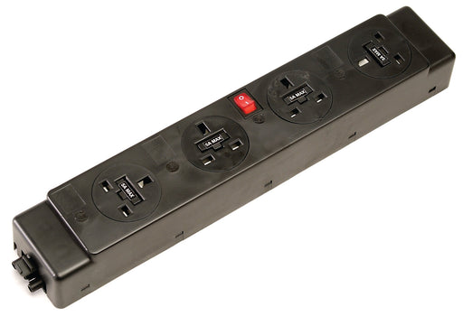 Impulse Pop-Up Module 2 x UK Sockets, 1 x Neon Switch, 1 x 500mm Lead to 3 Pole Connector in Grey