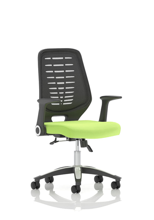 Relay Medium Mesh Back Task Operator Office Chair with Arms