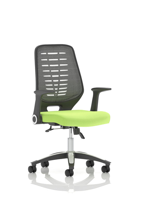 Relay Medium Mesh Back Task Operator Office Chair with Arms