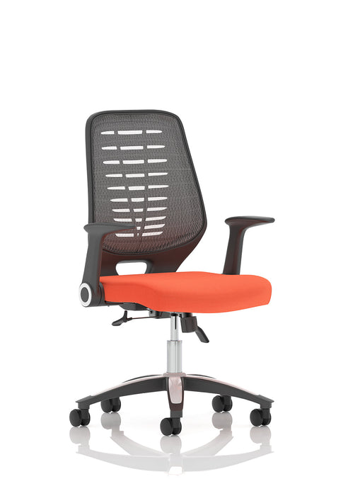 Relay Medium Mesh Back Task Operator Office Chair with Arms