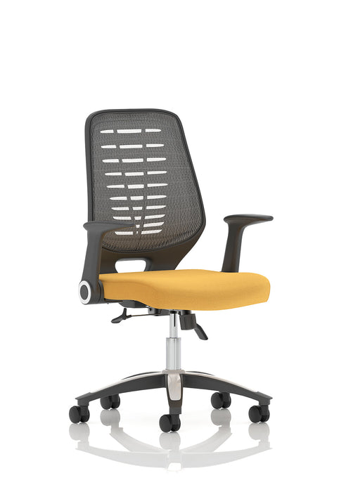 Relay Medium Mesh Back Task Operator Office Chair with Arms